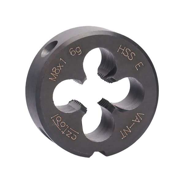 Плашка с стружколомом Bucovice Tools М8х1,0 HSSE-VA-NT DIN EN 22568 6g 25х9мм 301081 Плашка с стружколомом Bucovice Tools М8х1,0 HSSE-VA-NT DIN EN 22568 6g 25х9мм 301081