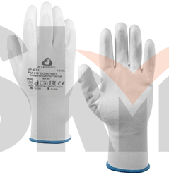 L Pu-Fit Comfort Защитные трикотажные перчатки Jeta Safety из полиэфира и спандекса с покрытием ладо