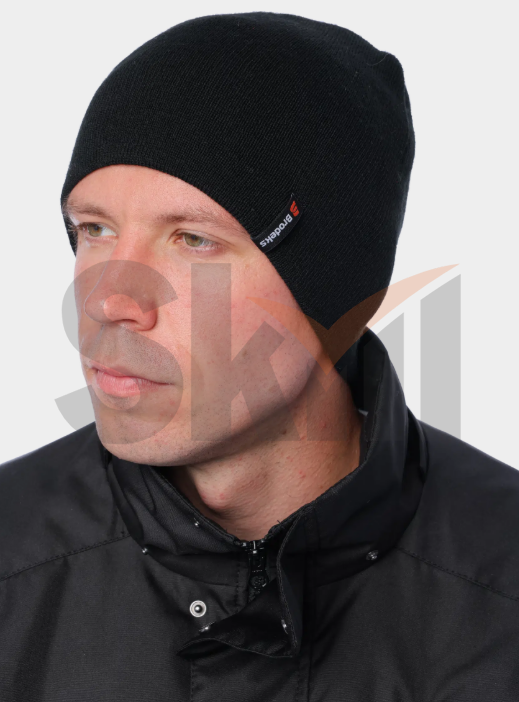 Шапка Brodeks Light Bicolor черный/серый