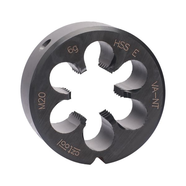 Плашка с стружколомом Bucovice Tools М20х2,5 HSSE-VA-NT DIN EN 22568 6g 45х18мм 301200 Плашка с стружколомом Bucovice Tools М20х2,5 HSSE-VA-NT DIN EN 22568 6g 45х18мм 301200