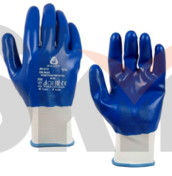 L OilMax Защитные трикотажные перчатки Jeta Safety из полиэфира с полным покрытием из нитрила