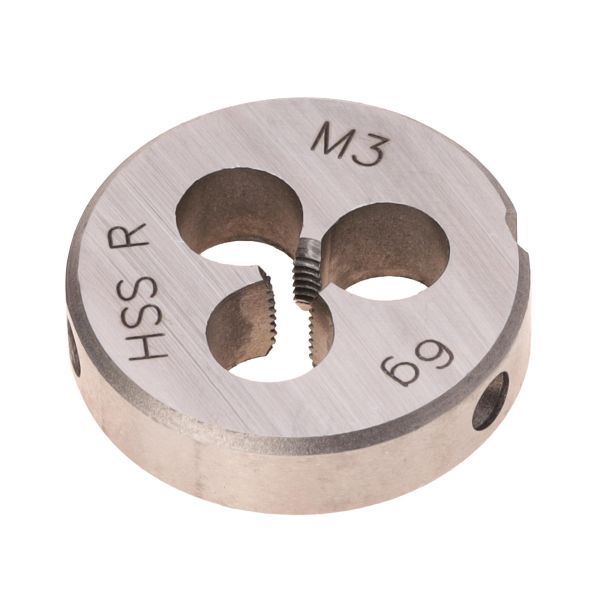 Плашка Terrax by Ruko М3х0,5 HSS DIN EN 22568 6g 20х5мм 237030TX Плашка Terrax by Ruko М3х0,5 HSS DIN EN 22568 6g 20х5мм 237030TX