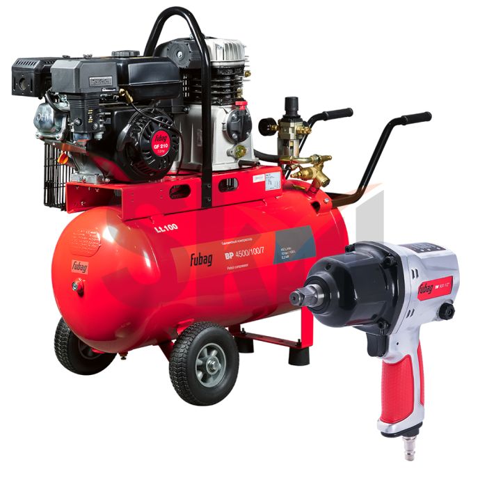FUBAG Бензиновый ременной одноступенчатый компрессор BP 4500/100