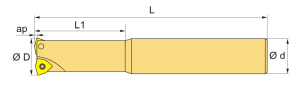 XK02.06Z32.032.03.S Фреза концевая со сменными пластинами