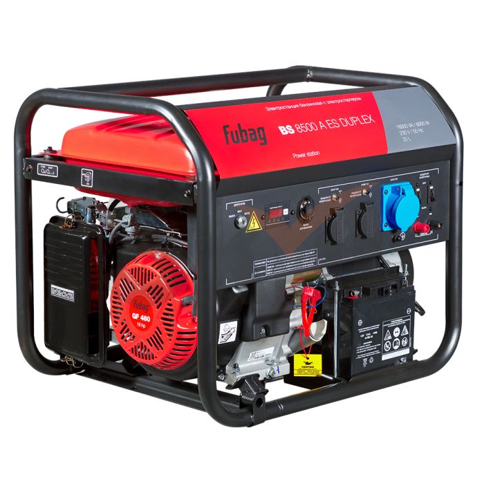 FUBAG Бензиновый генератор с электростартером и коннектором автоматики BS 8500 A ES DUPLEX