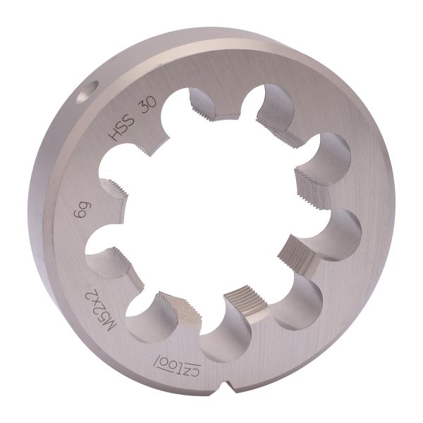 Плашка Bucovice Tools М52х2,0 HSS DIN EN 22568 6g 90х22мм 240522 Плашка Bucovice Tools М52х2,0 HSS DIN EN 22568 6g 90х22мм 240522