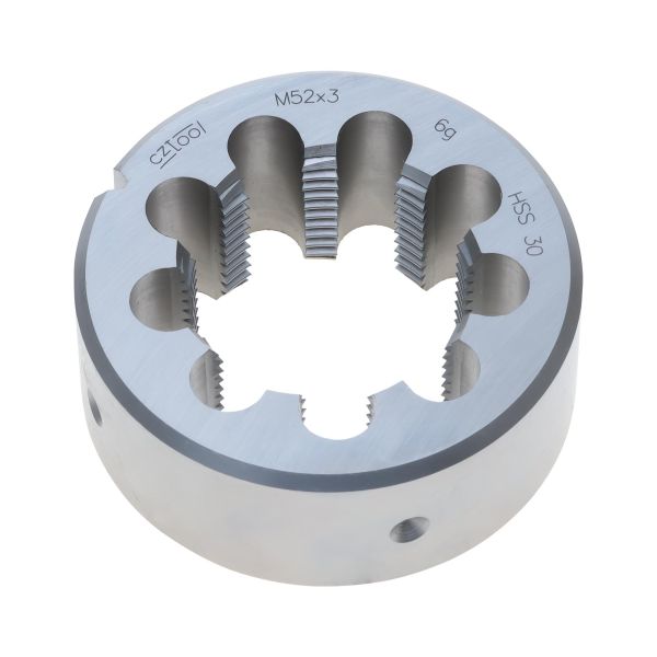 Плашка Bucovice Tools М52х3,0 HSS DIN EN 22568 6g 90х22мм 240521 Плашка Bucovice Tools М52х3,0 HSS DIN EN 22568 6g 90х22мм 240521