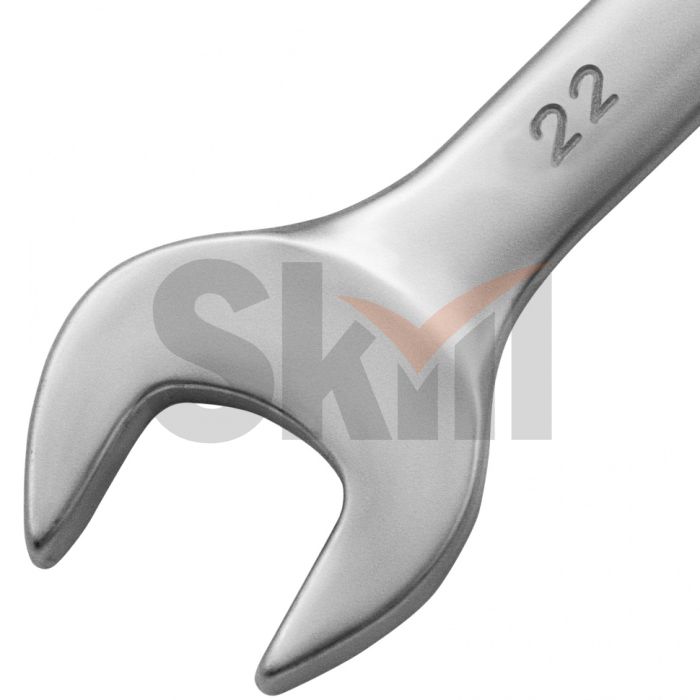 Ключ комбинированный, 22 мм, CrV, матовый хром Matrix