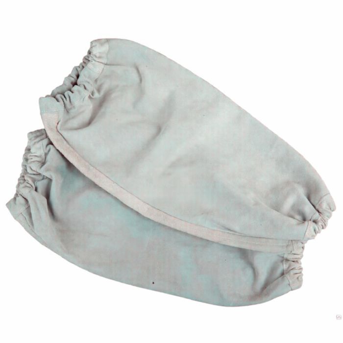 Нарукавники спилковые, серые (нить армированная 70ЛЛ), 10/100