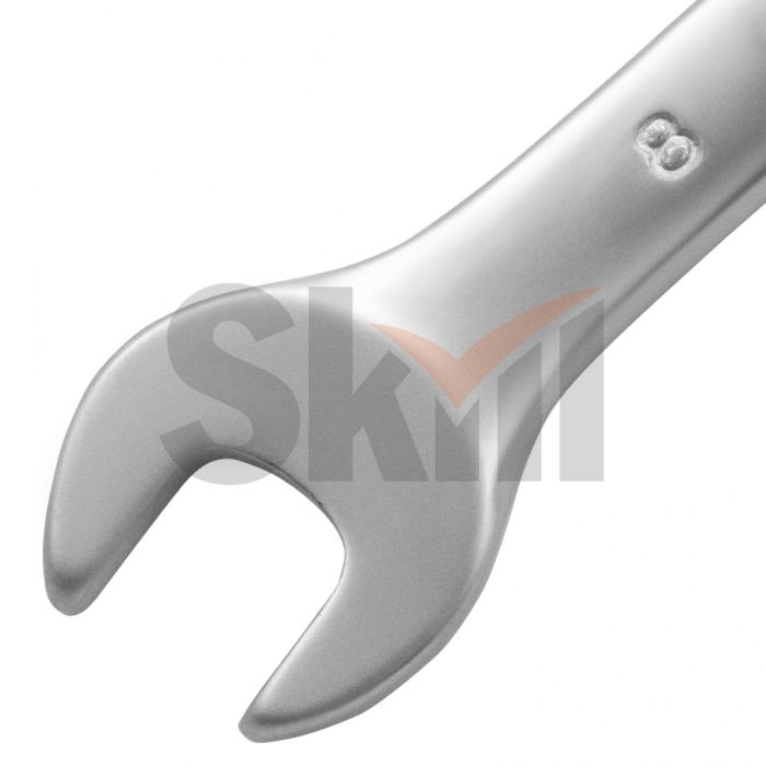 Ключ комбинированный, 8 мм, CrV, матовый хром Matrix