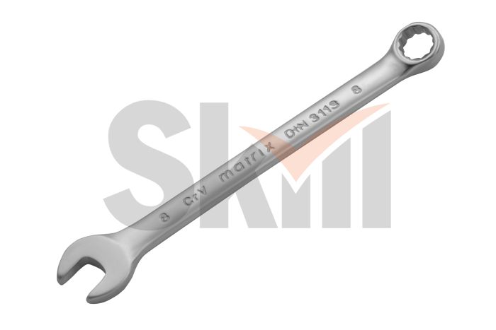 Ключ комбинированный, 8 мм, CrV, матовый хром Matrix