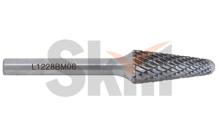 Борфреза сфероконическая L 04х13 M06 двойная насечка