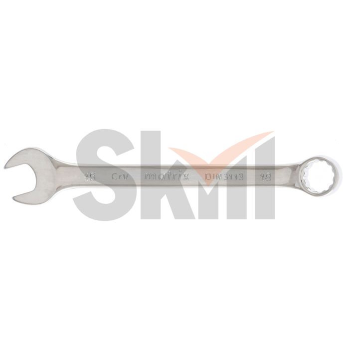 Ключ комбинированный, 18 мм, CrV, полированный хром Matrix