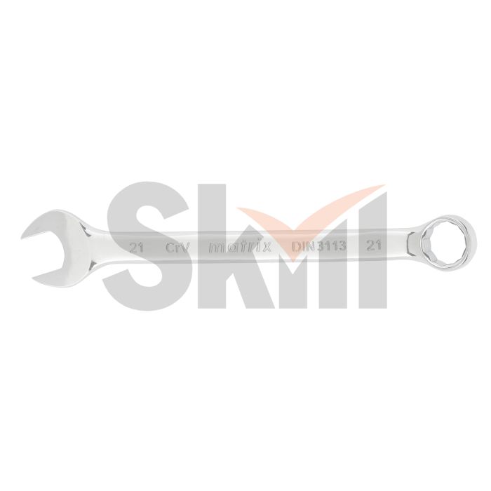 Ключ комбинированный, 21 мм, CrV, полированный хром Matrix