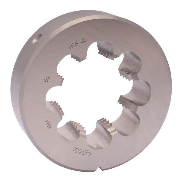 Плашка Bucovice Tools М64х6,0 HSS DIN EN 22568 6g 120х36мм 240640 Плашка Bucovice Tools М64х6,0 HSS DIN EN 22568 6g 120х36мм 240640