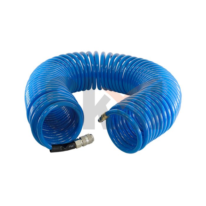 FUBAG Шланг спиральный с фитингами рапид, полиуретан, 15бар, 6x10мм, 20м