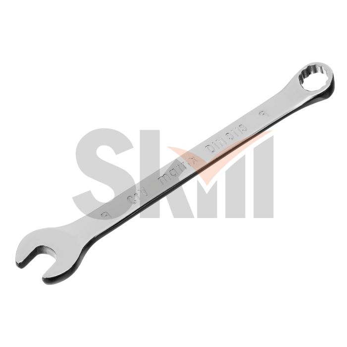 Ключ комбинированный, 9 мм, CrV, полированный хром Matrix