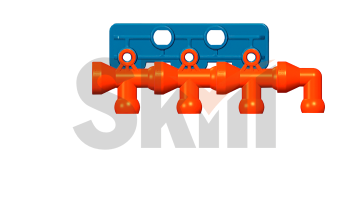 Разветвитель для подачи СОЖ из 1 в 4 проходной 1/2"