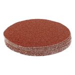 Круг абразивный на ворсовой подложке под "липучку", P 36, 125 мм, 10 шт.// Matrix