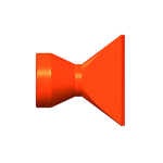 Сопло плоское для подачи СОЖ 4.5х44.5 мм 1/2"