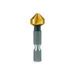 Зенковка-бита по металлу Ruko 90° 20,5мм HSS-G TiN 3z L41мм d1/4 102318T Зенковка-бита по металлу Ruko 90° 20,5мм HSS-G TiN 3z L41мм d1/4 102318T