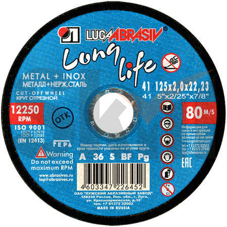 41 125 2 22.23 A 36 S BF 80 LL