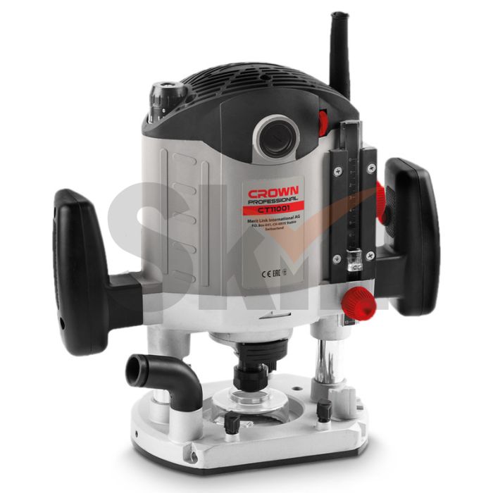 Фрезер CROWN CT11001 2100Вт, цанга 12/8/6 мм, ход 60мм, поддержка оборотов