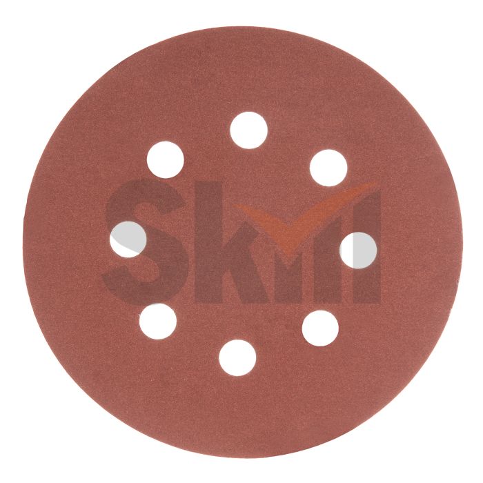 Круг абразивный на ворсовой подложке под "липучку", перфорированный, P 500, 125 мм, 5 шт.// Matrix