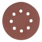 Круг абразивный на ворсовой подложке под "липучку", перфорированный, P 600, 125 мм, 5 шт.// Matrix
