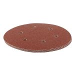 Круг абразивный на ворсовой подложке под "липучку", перфорированный, P 80, 150 мм, 5 шт.// Matrix