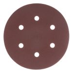 Круг абразивный на ворсовой подложке под "липучку", перфорированный, P 120, 150 мм, 5 шт.// Matrix