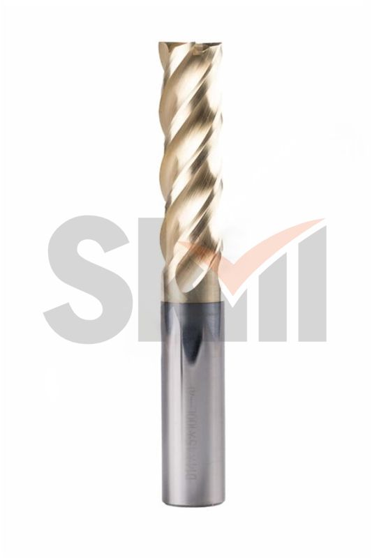 Фреза концевая ц/х тв.сп.  ф6   L=50    Z4  ZrN по нерж.ст. и титану