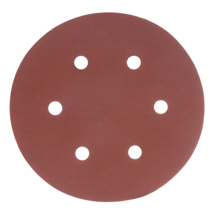 Круг абразивный на ворсовой подложке под "липучку", перфорированный, P 600, 150 мм, 5 шт.// Matrix