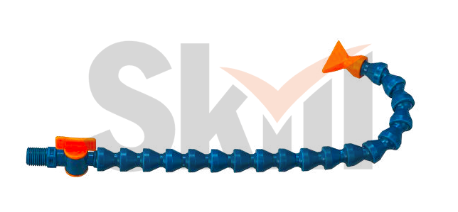 Трубка для подачи СОЖ 1/4" в сборе с запорным вентилем G1/4, плоское сопло