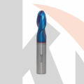 Концевая сферическая фреза 2 зуба, HRC 65, Nano Blue 5x10x50 R2,5