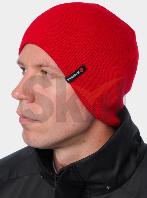 Шапка Brodeks Light Bicolor красный/черный
