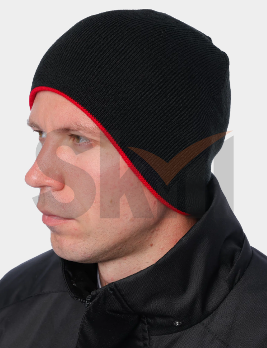 Шапка Brodeks Light Bicolor красный/черный