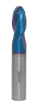 Концевая сферическая фреза 2 зуба, HRC 65, Nano Blue, удлиненная 5x10x75 R2,5 Концевая сферическая фреза 2 зуба, HRC 65, Nano Blue, удлиненная 5x10x75 R2,5