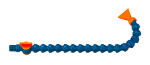 Трубка для подачи СОЖ 3/8" в сборе с запорным вентилем G3/8, плоское сопло