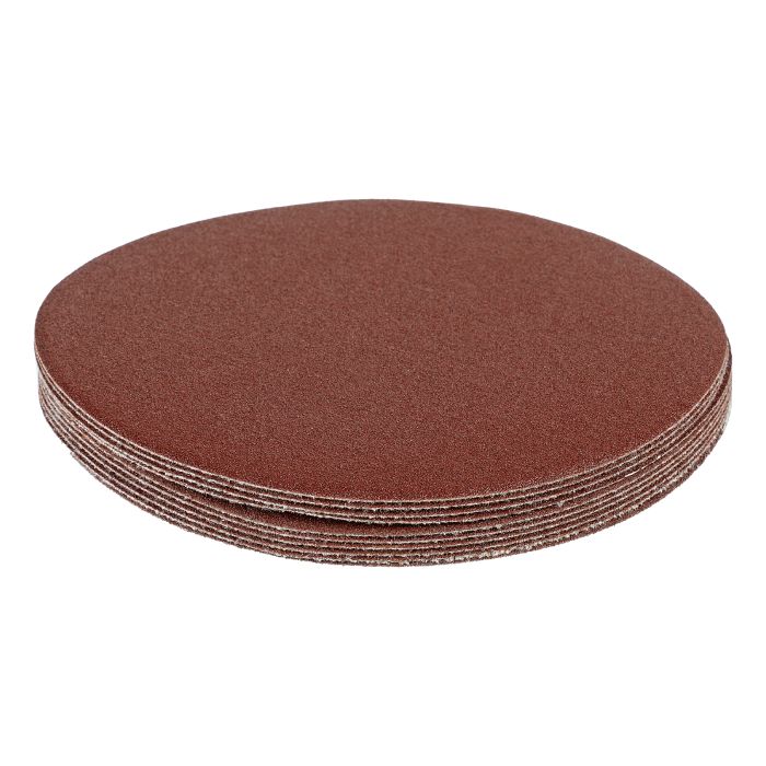 Круг абразивный на ворсовой подложке под "липучку", P 180, 125 мм, 10 шт.// Matrix