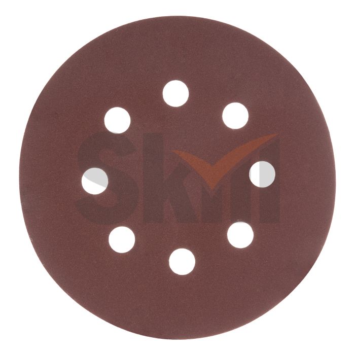 Круг абразивный на ворсовой подложке под "липучку", перфорированный, P 280, 125 мм, 5 шт.// Matrix