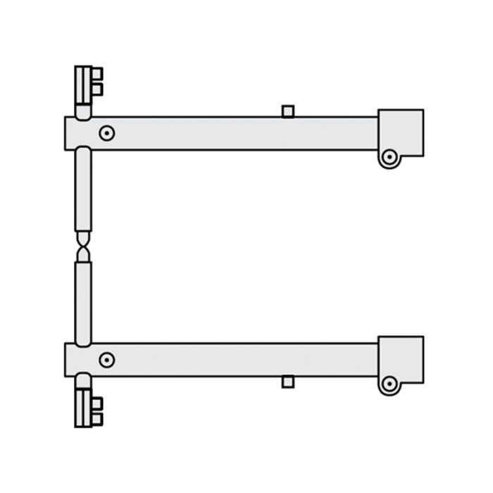 Домкрат гидравлический подкатной, 3 т, 125-470 мм, быстрый подъем, проф.// Denzel