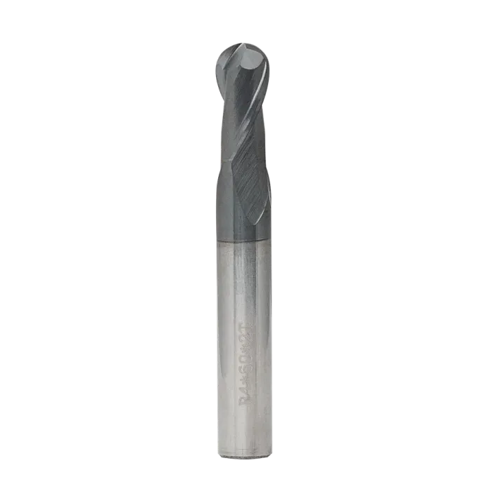 Концевая сферическая фреза 4 зуба, HRC 45, AlTiN, удлиненная 12x24x100 R6