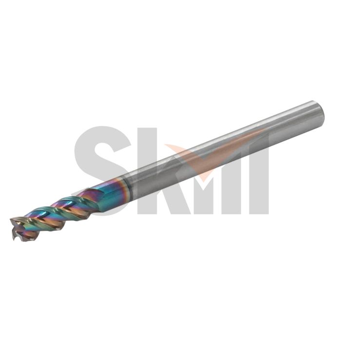 Концевая фреза с плоским торцом для алюминиевых сплавов, 3 зуба, HRC 45, удлиненная 6х30х75