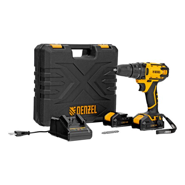 Дрель-шуруповерт аккумуляторная CDL-12-02BM, Li-Ion, 12 В, 2 акк.// Denzel