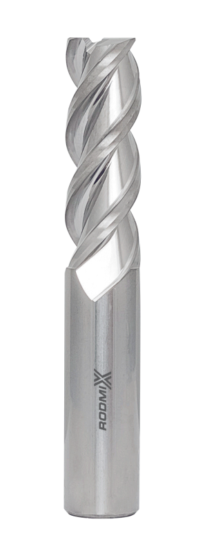 Концевая фреза с плоским торцом для алюминиевых сплавов, 3 зуба, HRC 45 18х45х100 Концевая фреза с плоским торцом для алюминиевых сплавов, 3 зуба, HRC 45 18х45х100