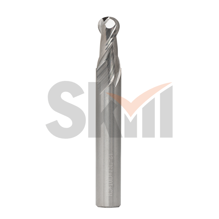 Концевая сферическая фреза для алюминиевых сплавов 2 зуба, HRC 45  16x32x100 R8