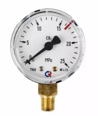 Манометр 25,0 МПа, 1/8 NPT, углекислый газ