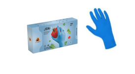 Одноразовые нитриловые перчатки Jeta Safety (голубые) JSN-1 - 109
