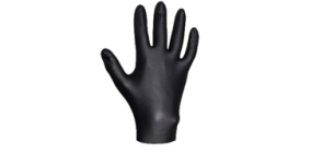 Нитриловые перчатки черные одноразовые - 910